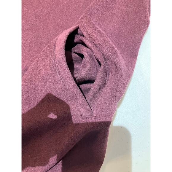 BLANKNYC Cloud Nine Drape Waterfall Faux Suede Cardigan Jacket Womens Size M Red - Picture 7 of 11